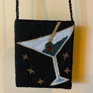 Beaded cocktail purse